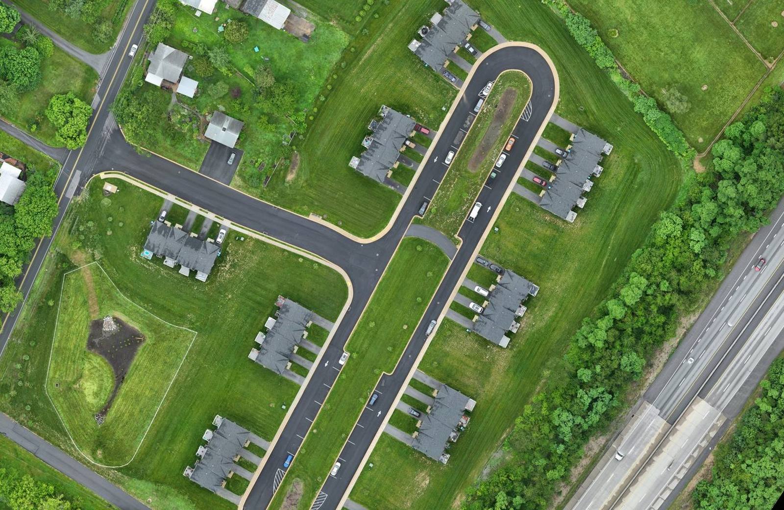 Aerial view of The Terraces at Shepherdstown